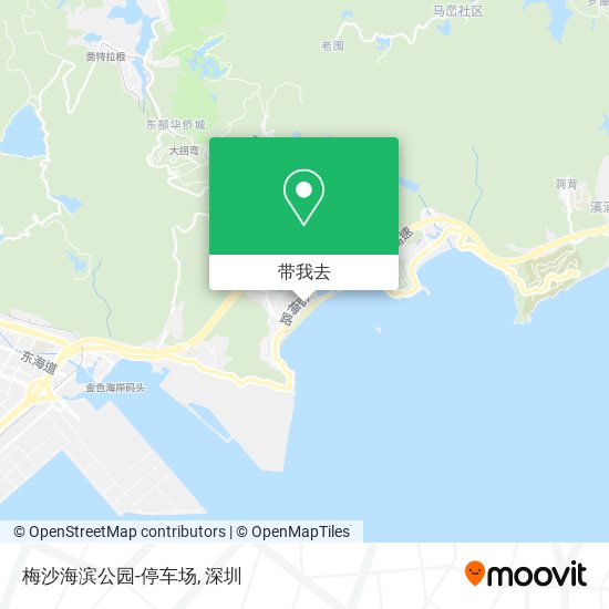 梅沙海滨公园-停车场地图