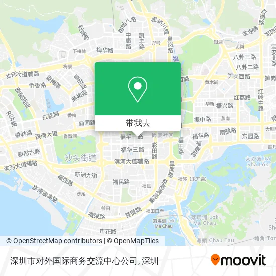 深圳市对外国际商务交流中心公司地图