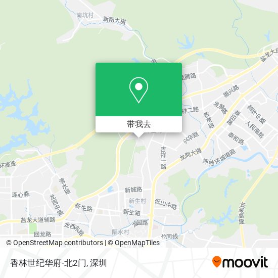 香林世纪华府-北2门地图