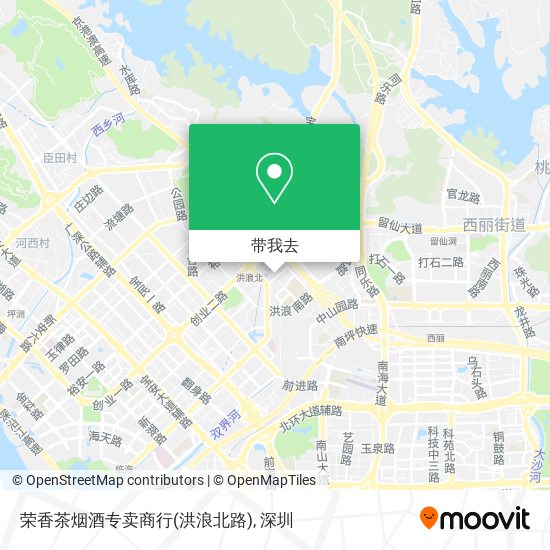 荣香茶烟酒专卖商行(洪浪北路)地图