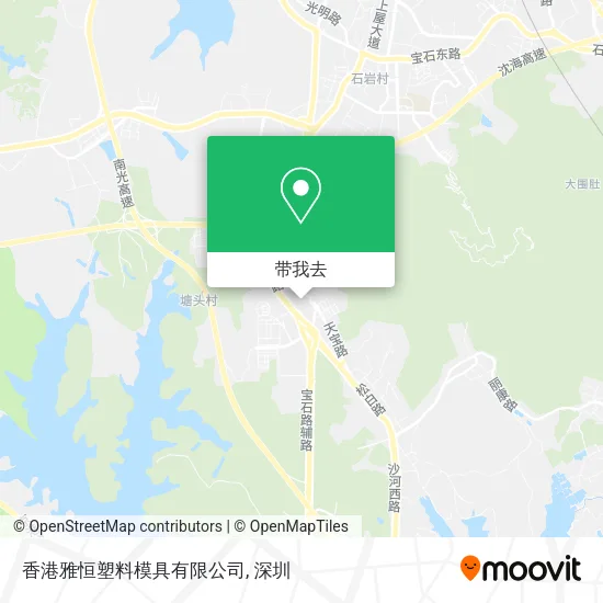 香港雅恒塑料模具有限公司地图