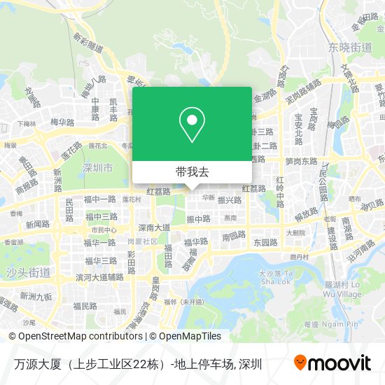 万源大厦（上步工业区22栋）-地上停车场地图