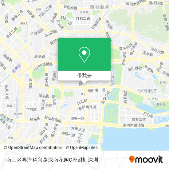 南山区粤海科兴路深南花园C座e栈地图