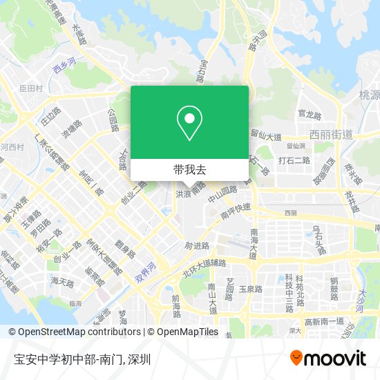 宝安中学初中部-南门地图
