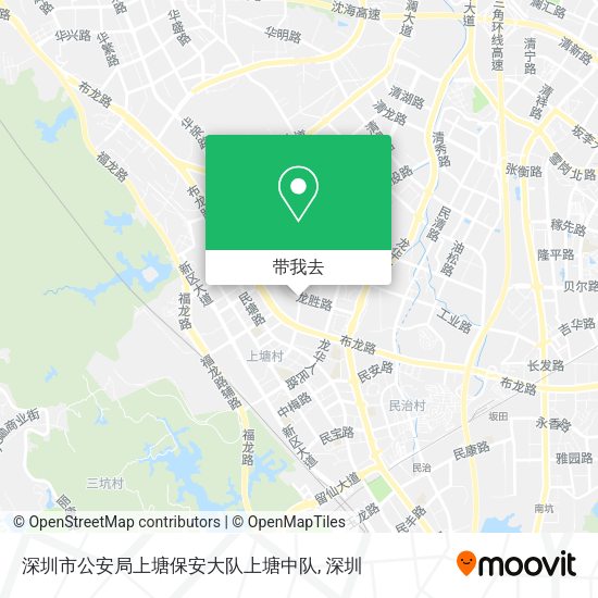 深圳市公安局上塘保安大队上塘中队地图
