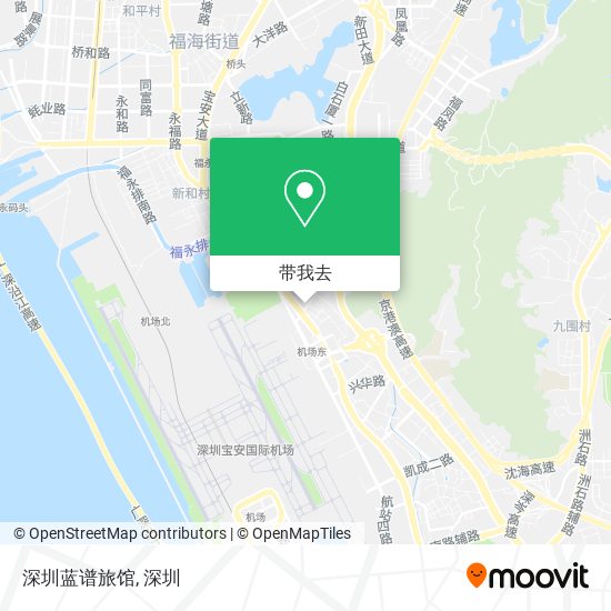 深圳蓝谱旅馆地图