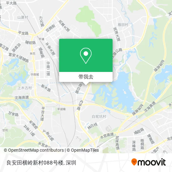良安田横岭新村088号楼地图