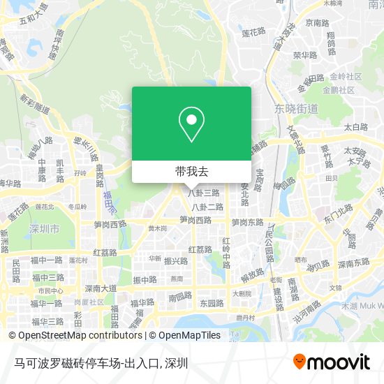 马可波罗磁砖停车场-出入口地图