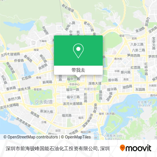 深圳市前海骏峰国能石油化工投资有限公司地图