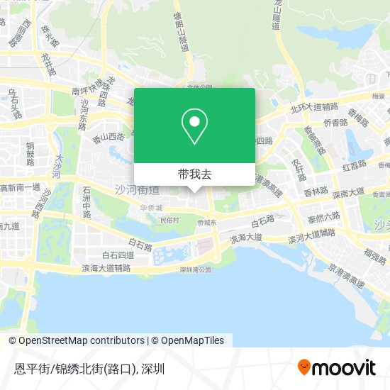 恩平街/锦绣北街(路口)地图