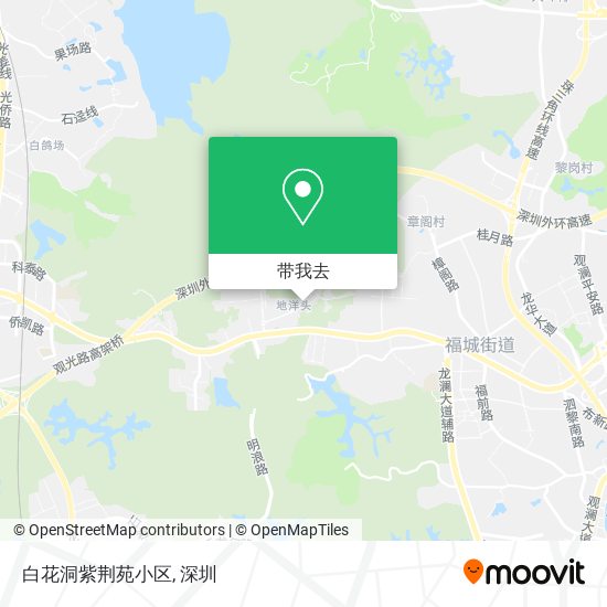 白花洞紫荆苑小区地图