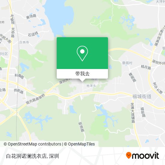 白花洞诺澜洗衣店地图