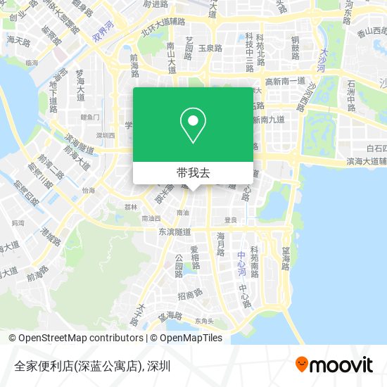 全家便利店(深蓝公寓店)地图