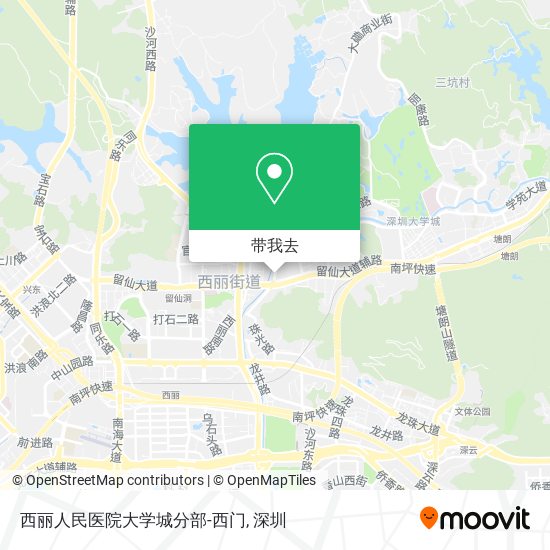 西丽人民医院大学城分部-西门地图