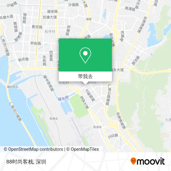 88时尚客栈地图