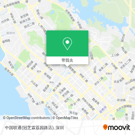 中国联通(冠芝霖荔园路店)地图