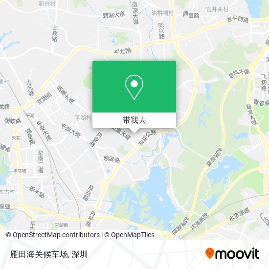 雁田海关候车场地图