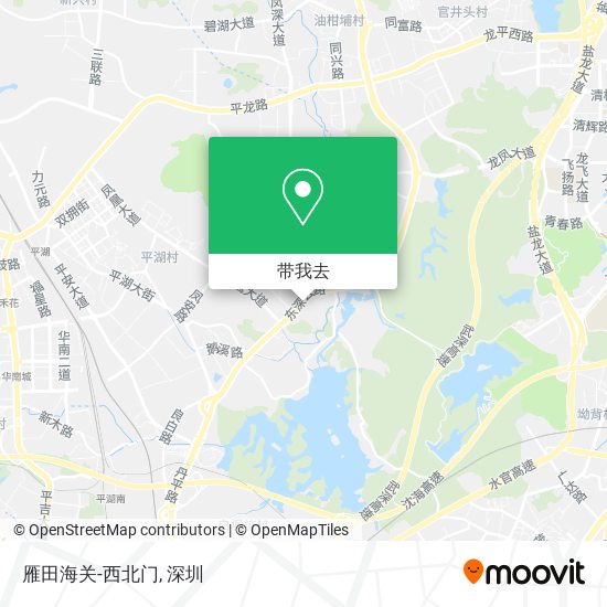 雁田海关-西北门地图