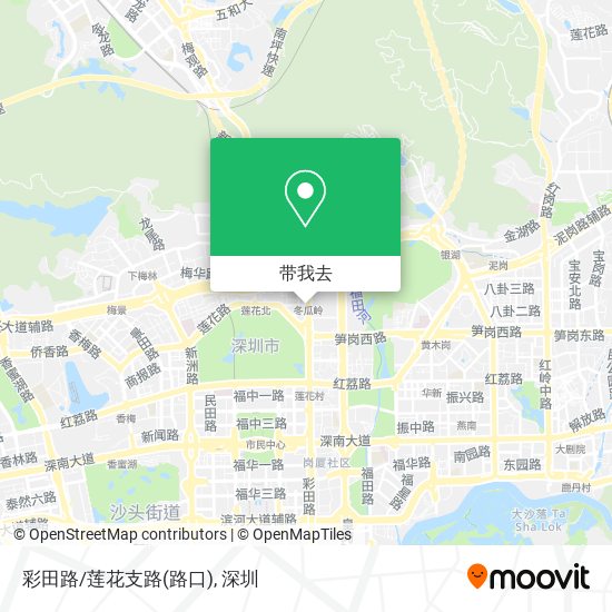 彩田路/莲花支路(路口)地图
