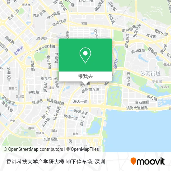 香港科技大学产学研大楼-地下停车场地图