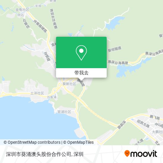 深圳市葵涌澳头股份合作公司地图