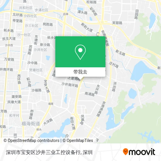 深圳市宝安区沙井三业工控设备行地图