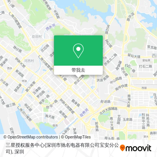 三星授权服务中心(深圳市驰名电器有限公司宝安分公司)地图