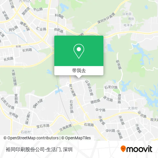 裕同印刷股份公司-生活门地图