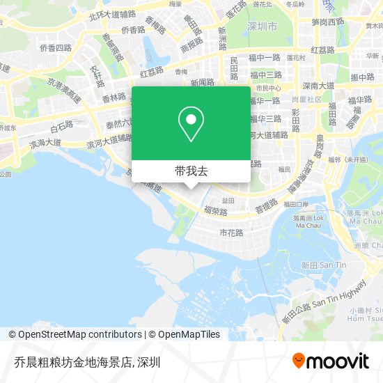 乔晨粗粮坊金地海景店地图