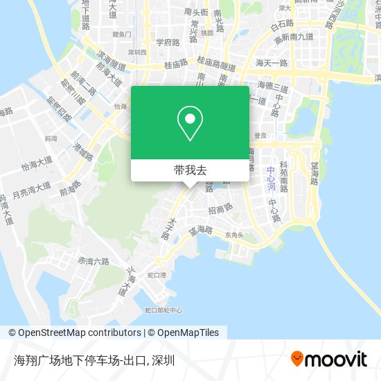 海翔广场地下停车场-出口地图