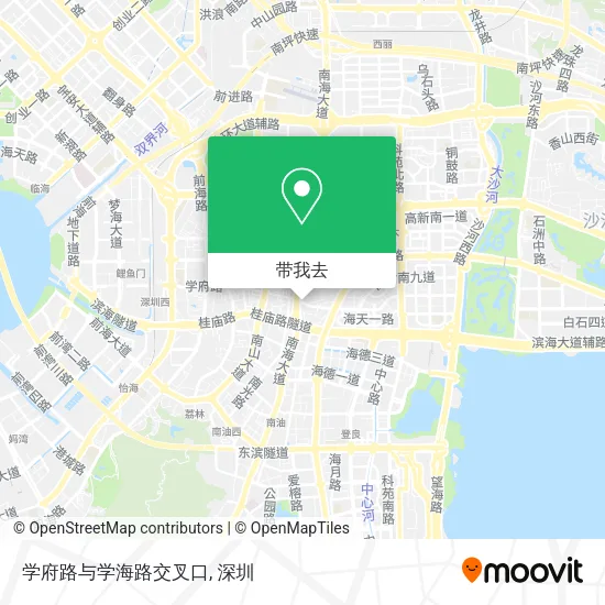 学府路与学海路交叉口地图