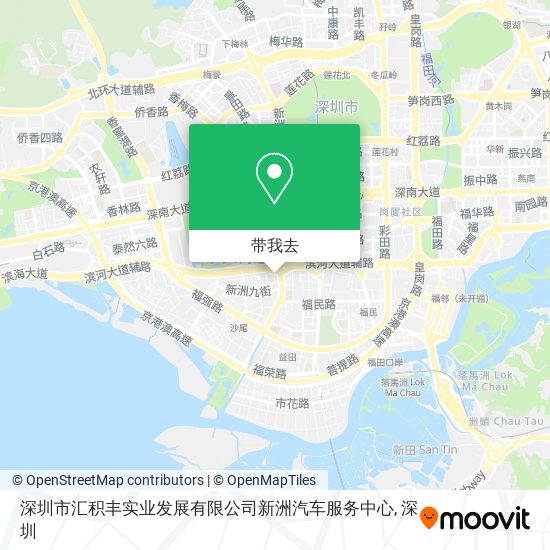 深圳市汇积丰实业发展有限公司新洲汽车服务中心地图