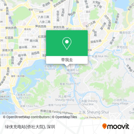 绿侠充电站(侨社大院)地图