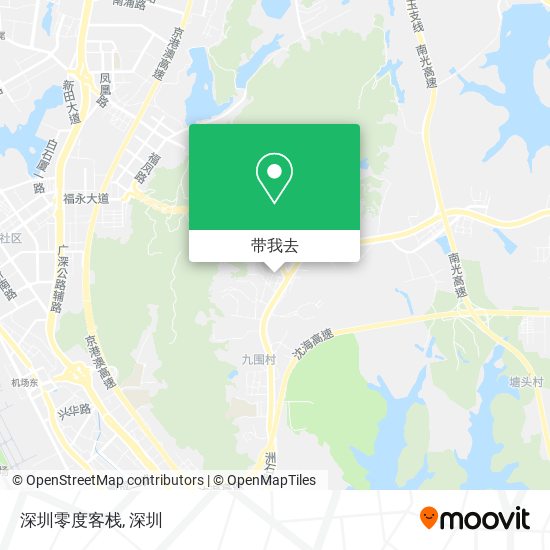 深圳零度客栈地图