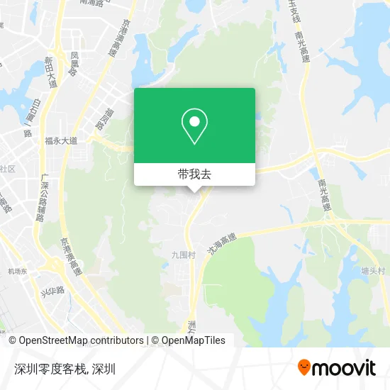 深圳零度客栈地图