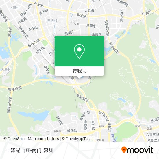 丰泽湖山庄-南门地图
