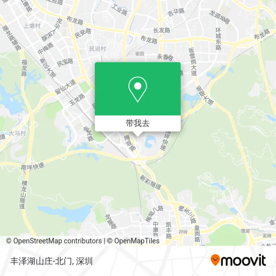 丰泽湖山庄-北门地图