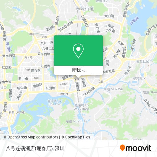 八号连锁酒店(迎春店)地图