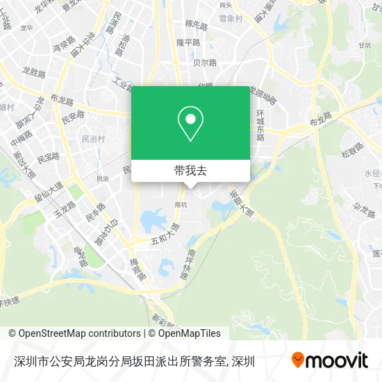 深圳市公安局龙岗分局坂田派出所警务室地图