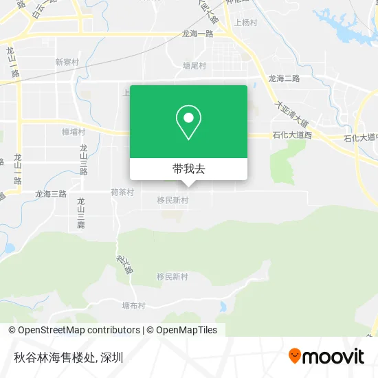 秋谷林海售楼处地图