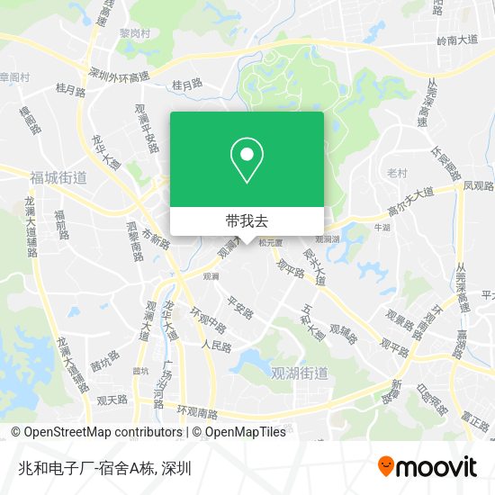 兆和电子厂-宿舍A栋地图