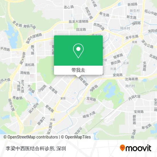 李梁中西医结合科诊所地图
