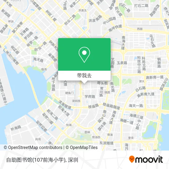 自助图书馆(107前海小学)地图