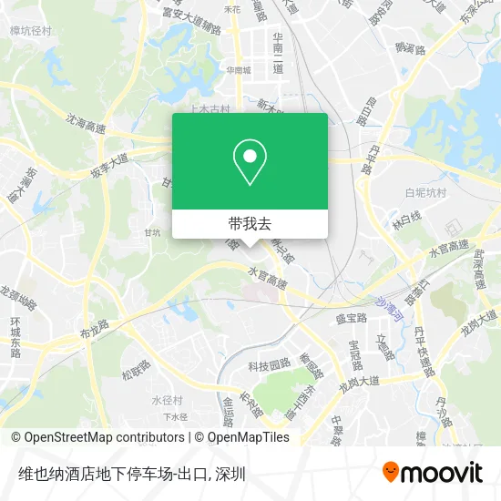 维也纳酒店地下停车场-出口地图