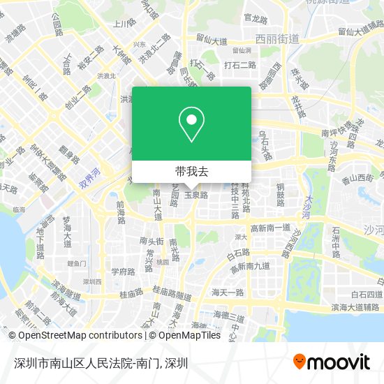 深圳市南山区人民法院-南门地图