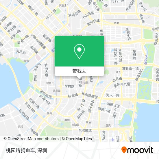 桃园路捐血车地图