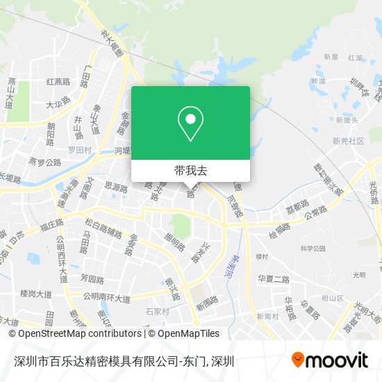 深圳市百乐达精密模具有限公司-东门地图