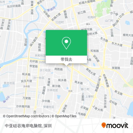 中亚硅谷海岸电脑馆地图