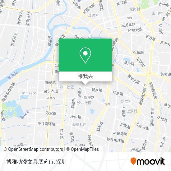 博雅动漫文具展览行地图