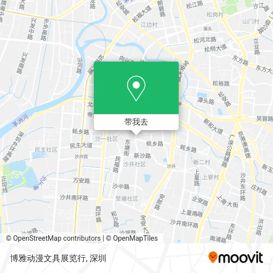 博雅动漫文具展览行地图
